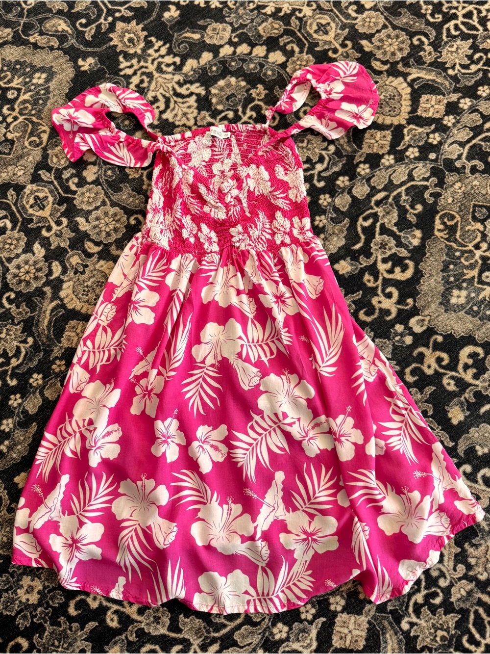 Tiare Hawaii Hollie Mini Dress OS Aloha Hot Pink